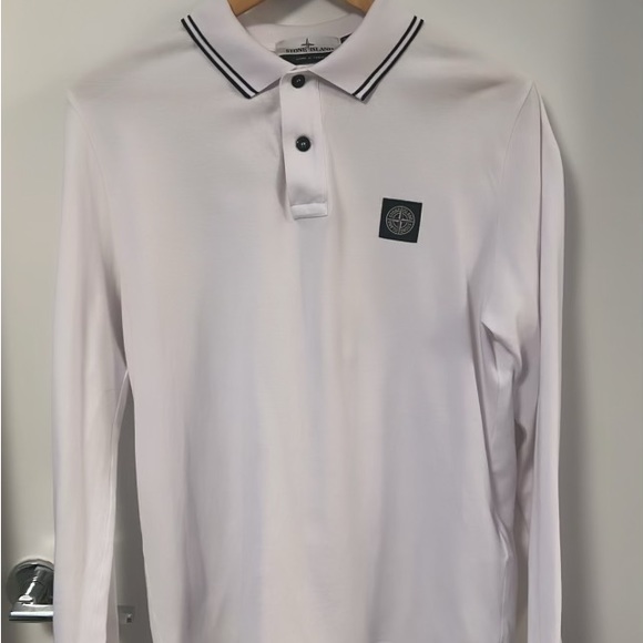 stone island long sleeve polo LRG slim fit - Picture 2 of 3